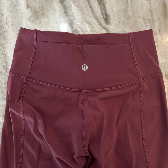 Lululemon Inspire Tight II Ruched Leggings, Plum, Size 4, 25” Inseam - Picture 4 of 7